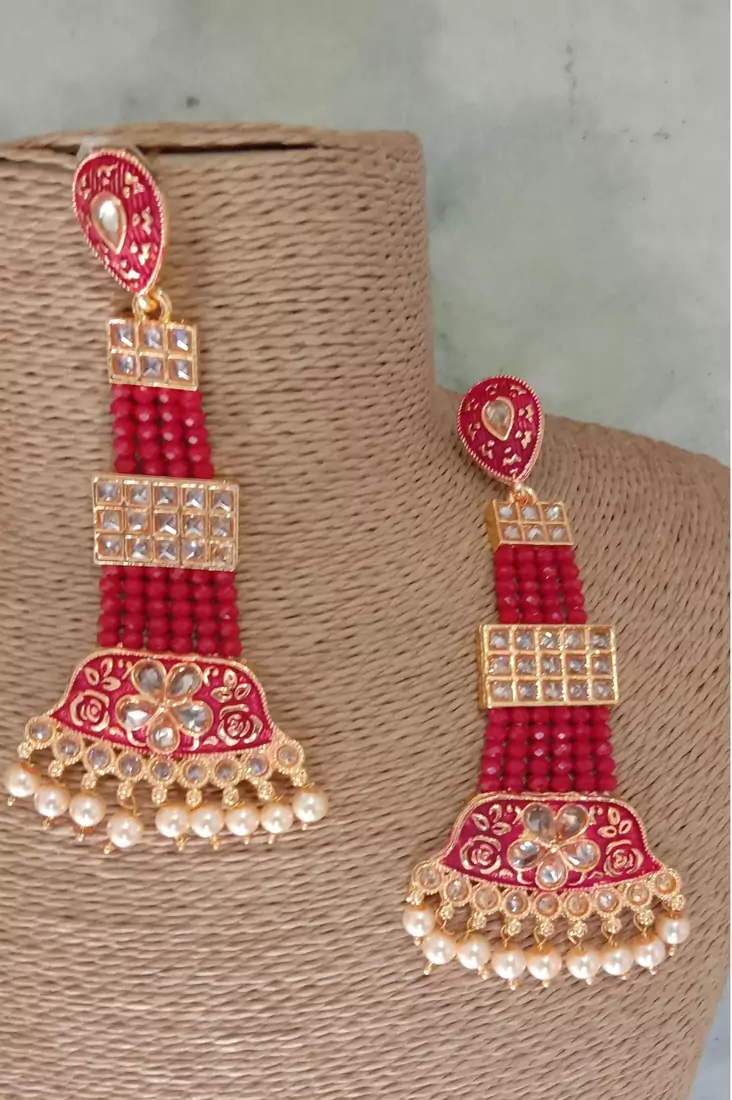 Red earrings
