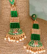 Green earrings
