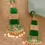 Green earrings