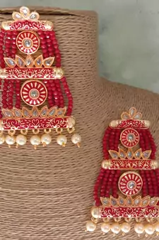 Red earrings