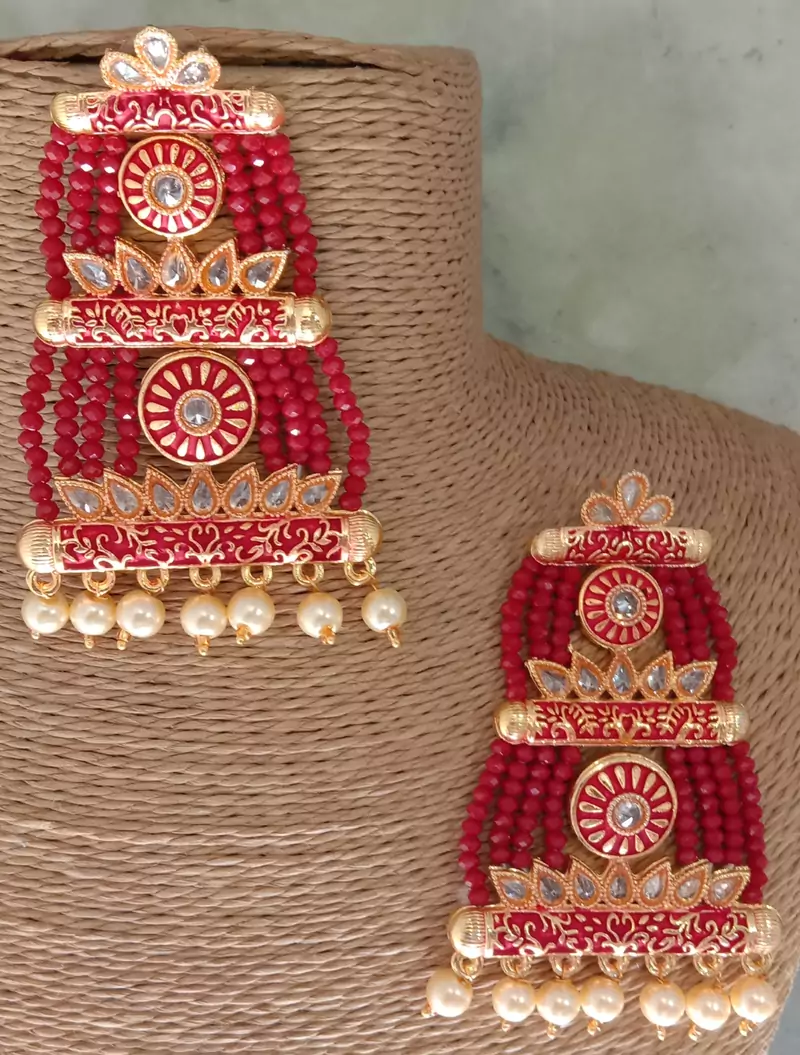 Red earrings