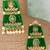 Green earrings