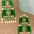 Green earrings