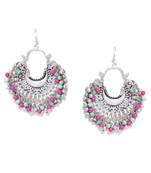 Infuzze Silver crystal earrings