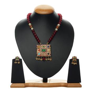 Red Agate Multicolor Necklace Sets 1