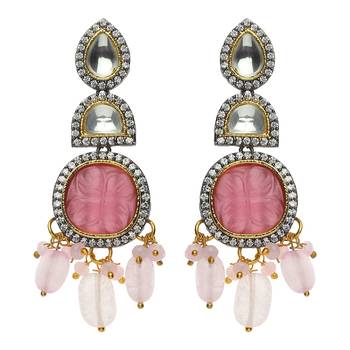 Pink Kundan Choker Necklace Sets 2