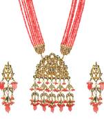 Pink Kundan Wedding Necklace Sets