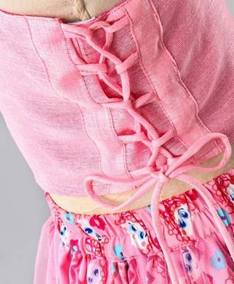 One Shoulder Cropped Top Set 3