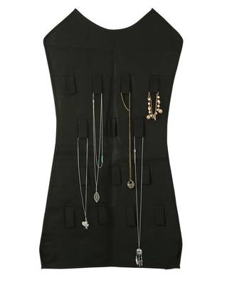 Atorakushon Designs Hanging Double Sided Chains Watch Cosmetics Accessories Storage MakeUp Pouch Vanity kit 2pcs black 4