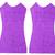 Atorakushon Designs Hanging Double Sided Chains Watch Cosmetics Accessories Storage MakeUp Pouch Vanity kit 2pcs purple