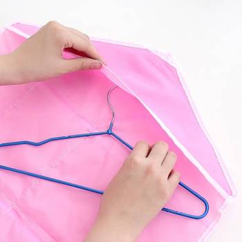 Atorakushon    Multifunction Wardrobe Clear 16 Pockets Socks Shoe Toy Underwear Jewellery Sorting Storage Bag 2pcs Pink 5