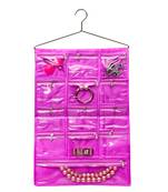 Atorakushon Clear 13 Pockets Dressing Kit Wall hanging Jewellery Storage Bag Makeup organizer daily use kit 1( purple )
