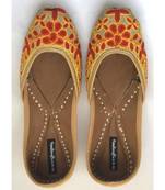 Multicolor Women Handcrafted Leather Footwear/ Juttis / Mojaris/ Khussa with Embroidery