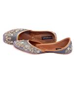 Bridal Shoes,Grey Embroidered Shoes,Grey Women Wedding Jutti,Indian Ethnic Shoes