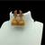 South Indian Gold Finish Ruby Red & Green Jhumki Earrings For Women Girls
