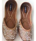Gold Beaded Bridal Shoes, Gold Women Wedding Jutti, Indian Ethnic Party Shoes