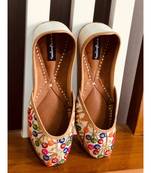 Women Ethnic Leather Shoes, Embroidery Footwear, Mojari, Indian Ethnic Shoes