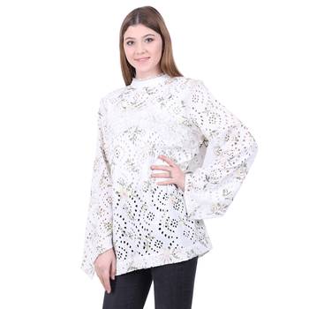 White Embroidered Cotton Top 2