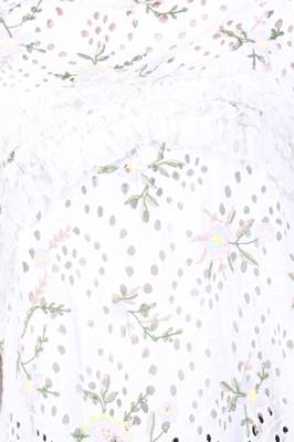 White Embroidered Cotton Top 5