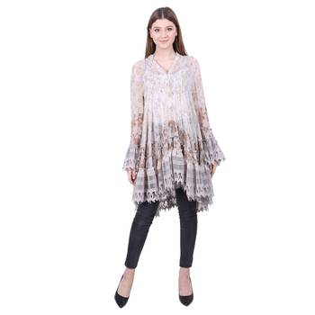Multicolor Embroidered Blended Cotton Tunics 1