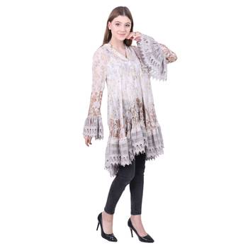 Multicolor Embroidered Blended Cotton Tunics 3