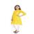 Yellow plain cotton ethnic-kurtis