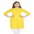 Yellow plain cotton ethnic-kurtis