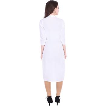 White plain cotton ethnic-kurtis 2