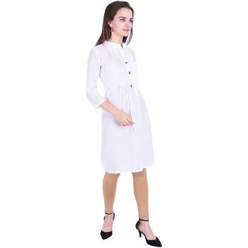 White plain cotton ethnic-kurtis 3