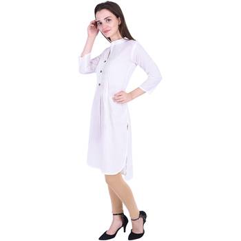 White plain cotton ethnic-kurtis 4