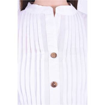 White plain cotton ethnic-kurtis 5