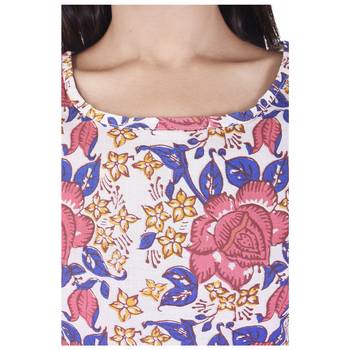 Multicolor printed cotton ethnic-kurtis 5