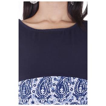 blue printed cotton ethnic-kurtis 4