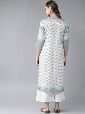 Blue printed rayon ethnic-kurtis 2