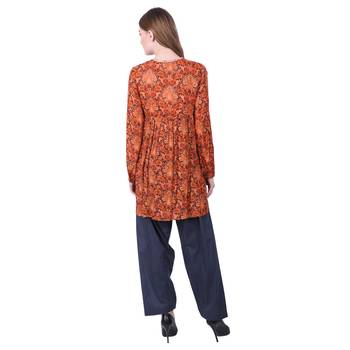Multicolor Printed Viscose Rayon Tunics 4