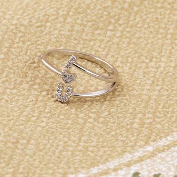 Plated Adjustable Ring Ilu Designer For Women Girl 2