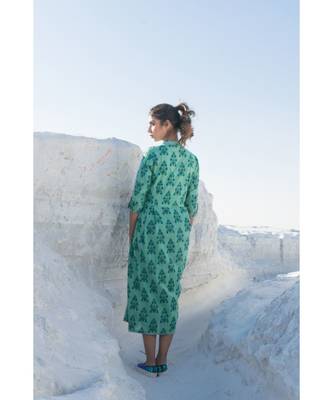 Aqua Moss Dress 5