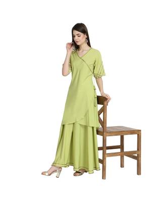 Flared Ethnic Angrakh Kurta with Skirt Set 2
