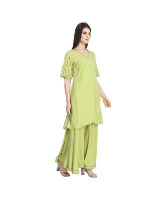Flared Ethnic Angrakh Kurta with Skirt Set 4