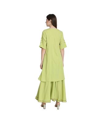 Flared Ethnic Angrakh Kurta with Skirt Set 5