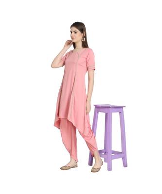Asymetric Hem Ethnic Kurti with Salwar 2