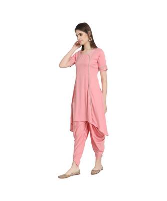Asymetric Hem Ethnic Kurti with Salwar 3