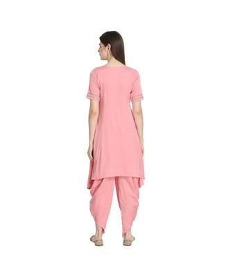 Asymetric Hem Ethnic Kurti with Salwar 5