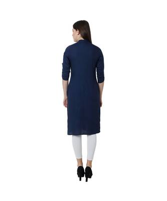 blue printed rayon kurtis 4