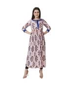 multicolor printed rayon kurtis