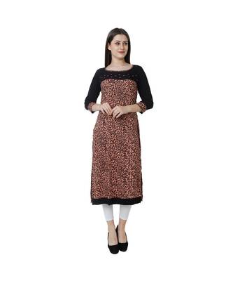 multicolor printed rayon kurtis 1