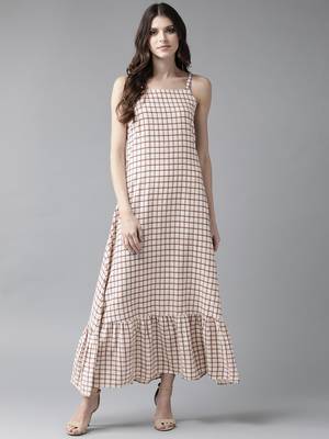 Pink printed cotton long-kurtis 3