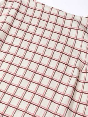 Pink printed cotton long-kurtis 4