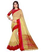 White woven banarasi saree with blouse