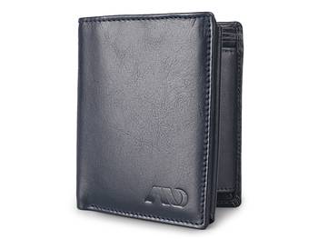 Genuine High Quality Blue Leather Wallet for Men 1